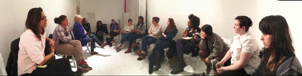 Nia DaCosta at our 2nd meetup 11/2015